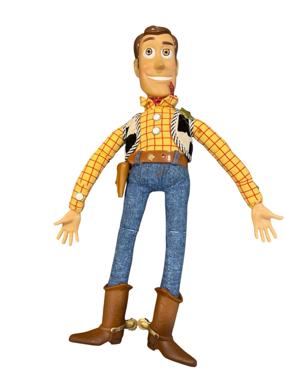 Thinkway vintage woody doll Toy Story original 15” pull string READ NO SOUND